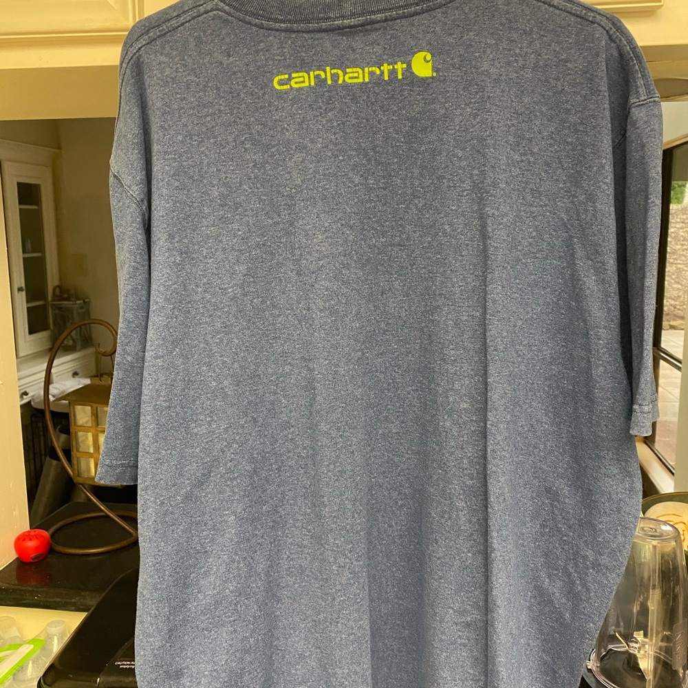 Men’s xl blue carhartt shirt - Picture 2 of 3